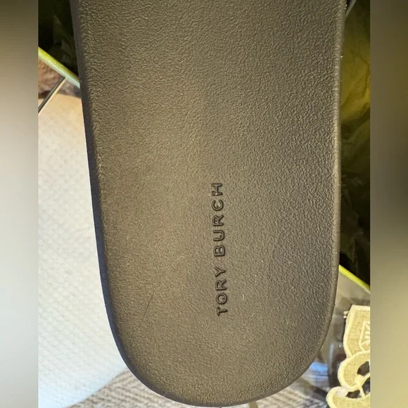 NWT Tory Burch Mellow Slide 
Perfect Black / Gold / Perfect Black - Picture 6 of 11